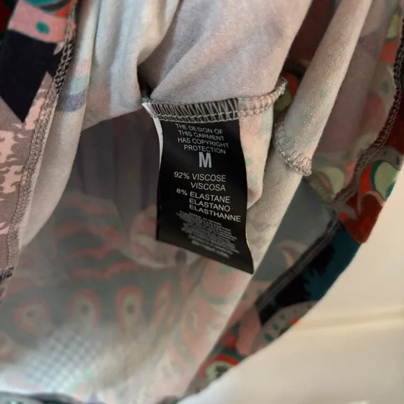 Custo Barcelona Dress Size Medium Abstract Boho 90s Y2K Knee Length Artsy V-Neck - Picture 8 of 16